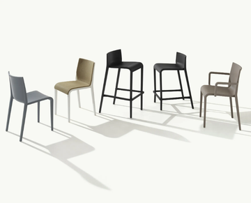 NASSAU 537 - Polypropylene stool with footrest by Et al. - view 3